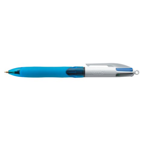 BIC 4 Colours Grip Nero, Blu, Verde, Rosso Penna a sfera retrattile a clip Medio 12 pz