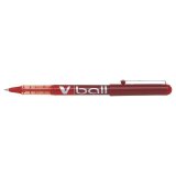Stylo Roller pointe métal 0,5 mm encre liquide Rouge V-BALL 05