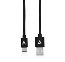 V7 Cable USB negro con conector USB 2.0 A macho a USB-C macho 2m 6.6ft