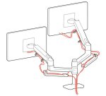 Ergotron LX Series 45-492-216 support d'écran plat pour bureau 61 cm (24") Blanc