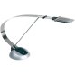 Lampe à 6Led Primus argenté, bras hauteur de 23 à 55 cm - réglage intensité socle tactile