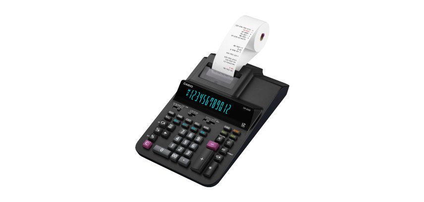 Casio DR-200R-BK calcolatrice Desktop Calcolatrice con stampa Nero