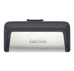 SanDisk 173338 USB flash drive 64 GB USB Type-A / USB Type-C Black, Silver