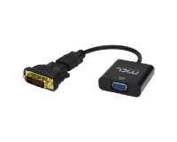 MCL CG-289C câble vidéo et adaptateur 0,25 m DVI-D VGA (D-Sub) Noir