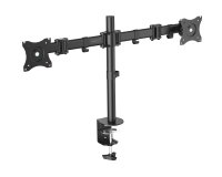 Digitus Soporte dual universal de monitor con sujeción por agarre