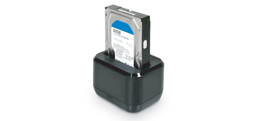 Port Designs 900040 Station d'accueil de disques de stockage Noir