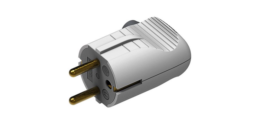 bticino S2020DE electrical power plug 2P+T White 2P