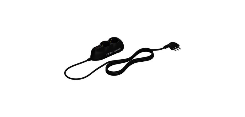 bticino 3695GB power extension 1.5 m 4 AC outlet(s) Indoor Black