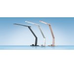 Lampe LED Vario Plus avec variateur, anthracite. Dim tête 46,5 cm x 4,4, pied Ø 20, bras 17 x 33 cm