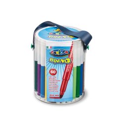 Carioca Bravo felt pen Extra Bold Multicolour 60 pc(s)