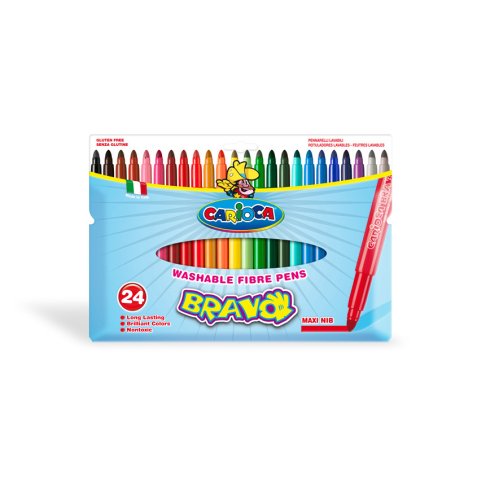 Carioca Bravo marcatore Extra grassetto Multicolore 24 pz