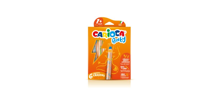 Carioca 3 in 1 Crayon 6 pz