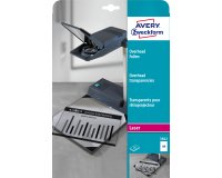 Transparents avery 90 microns a4 laser pochette de 25