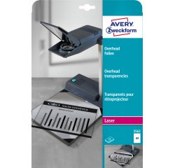 Transparents avery 90 microns a4 laser pochette de 25