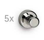 Aimant néodyme, quille, diamètre: 12 mm, nickel