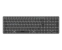 Port Designs 911002FR clavier maison/bureau RF sans fil + Bluetooth AZERTY Français Noir, Gris