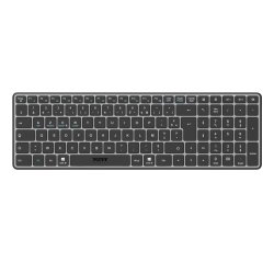 Port Designs 911002FR clavier maison/bureau RF sans fil + Bluetooth AZERTY Français Noir, Gris
