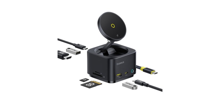 Baseus MagPro Series II USB Tipo C 10000 Mbit/s Negro