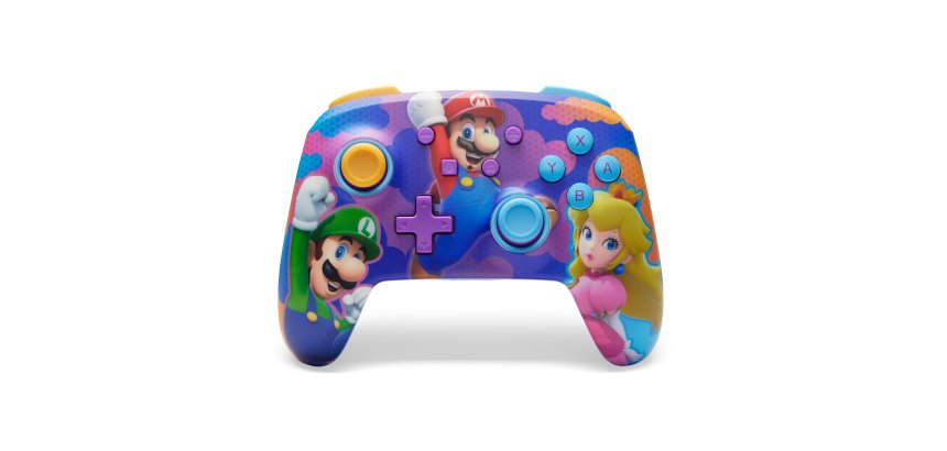 PowerA Controller Senza Fili avanzato per Nintendo Switch - Eroi con spruzzi di colore