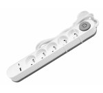 DLH DY-WU4942W multiprise 1,4 m 5 sortie(s) CA Intérieure Blanc