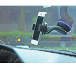 DLH Support voiture pour smartphone a fixer sur pare-brise ou sur tableau de bord
