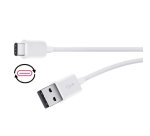 DLH Cable USB-A vers USB-C blanc 1m 3A