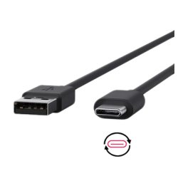 DLH CABLE USB-A VERS USB-C NOIR 1M 3A