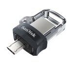 SanDisk 173384 lecteur USB flash 32 Go USB Type-A / Micro-USB Noir, Transparent