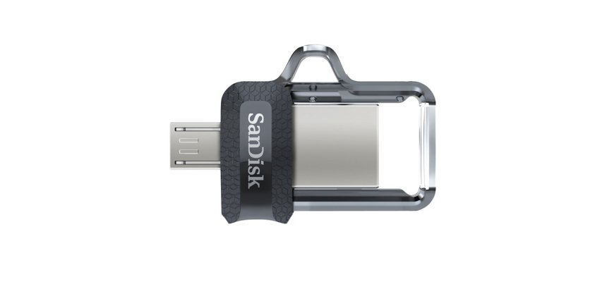 SanDisk 173384 lecteur USB flash 32 Go USB Type-A / Micro-USB Noir, Transparent