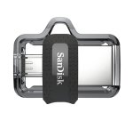 SanDisk 173384 lecteur USB flash 32 Go USB Type-A / Micro-USB Noir, Transparent