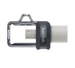 SanDisk 173386 lecteur USB flash 128 Go USB Type-A / Micro-USB Noir, Transparent