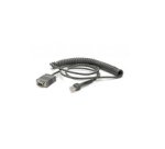 Zebra CBA-RF3-C09ZAR cable de serie Negro 2,8 m RS232 DB9
