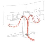 Ergotron Neo-Flex - Aufstellung - für 2 LCD-Displays - Schwarz
