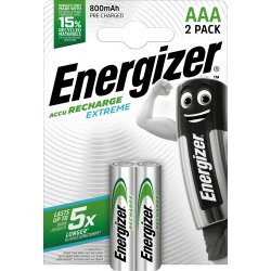 Pile energizer rechargeable extrême hr3 aaa 800 blister 2 unités