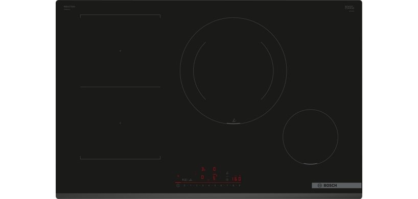 BOSCH Plaque induction PVS831HC1E, Série 6, Combizone, home connect