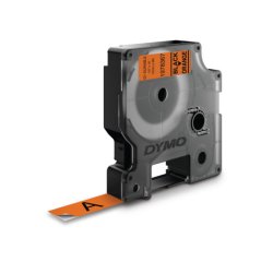 DYMO D1 - Durable Etichette - nero su arancio - 12mm x 3m