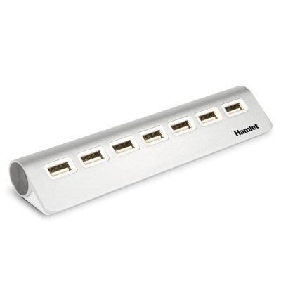 Hamlet XHUB7020AL interface hub USB 2.0 480 Mbit/s Aluminium