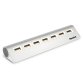Hamlet XHUB7020AL interface hub USB 2.0 480 Mbit/s Aluminium