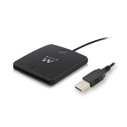 Ewent EW1052 smart card reader USB USB 2.0 Zwart