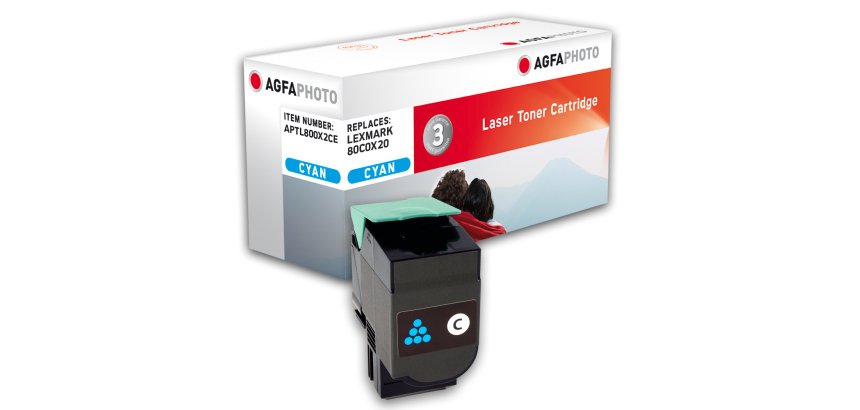 AgfaPhoto APTL800X2CE Cartouche de toner 1 pièce(s) Cyan