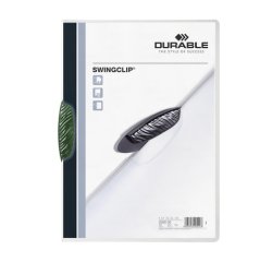 Durable Swingclip report cover Polypropylene (PP) Green