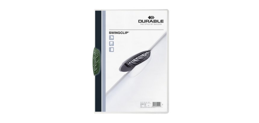 Durable Swingclip report cover Polypropylene (PP) Green