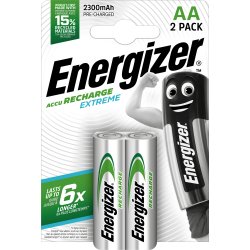 Pile energizer rechargeable extrême hr6 aa 2300 blister 2 unités