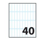 Tico E-3610 self-adhesive label Rectangle Permanent White 400 pc(s)