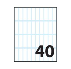 Tico E-3610 etichetta autoadesiva Rettangolo Permanente Bianco 400 pz