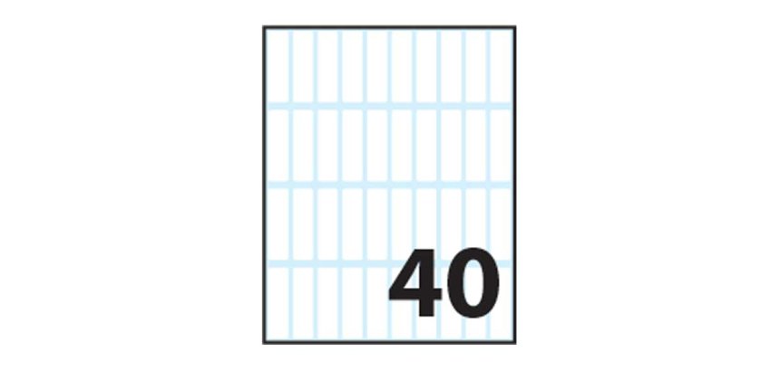Tico E-3610 self-adhesive label Rectangle Permanent White 400 pc(s)