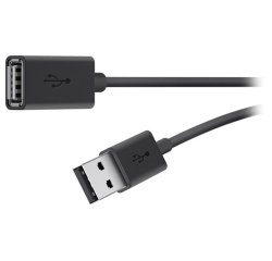 Belkin USB 2.0 A M/F 3m câble USB USB A Noir
