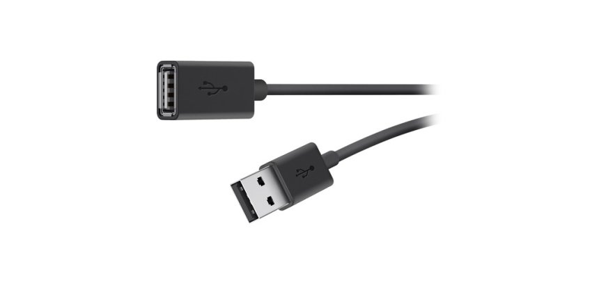 Belkin USB 2.0 A M/F 3m câble USB USB A Noir