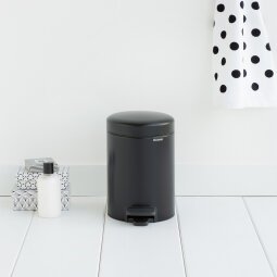 BRABANTIA Poubelle à pédale NewIcon Poubelle à Pédale, 3L - Matt Black