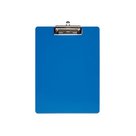 Porte-bloc en PP flexible. Résiste à l'eau, -10°C à +60°C. Coloris Bleu. Dim L31,5 x H1,2 x P22,5 cm